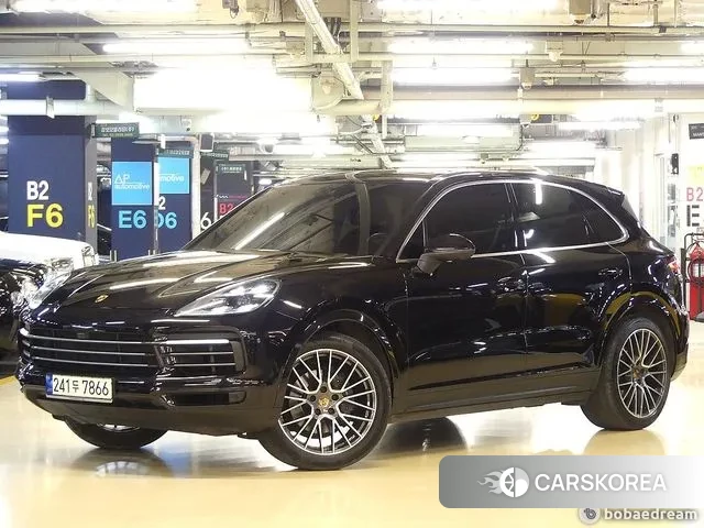 Porsche Cayenne (PO536) 2021 Черный из Кореи