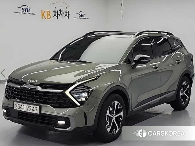 Kia Sportage 5th Generation Hybrid 2023 Зеленый из Кореи