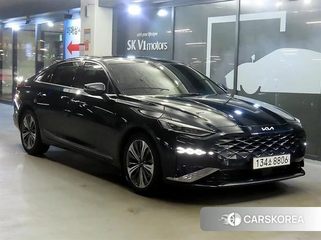 Kia K8 Hybrid 2021 Синий из Кореи