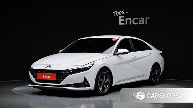 Hyundai Avante Hybrid (CN7) 2023 Белый из Кореи