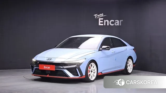 Hyundai The New Avante (CN7) 2023 Небесно-голубой из Кореи