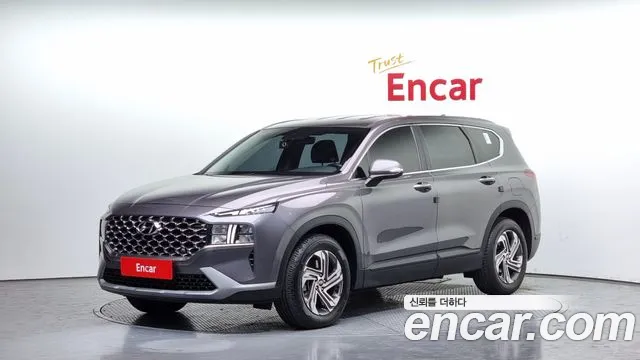 Hyundai The New Santa Fe 2022 Серый из Кореи