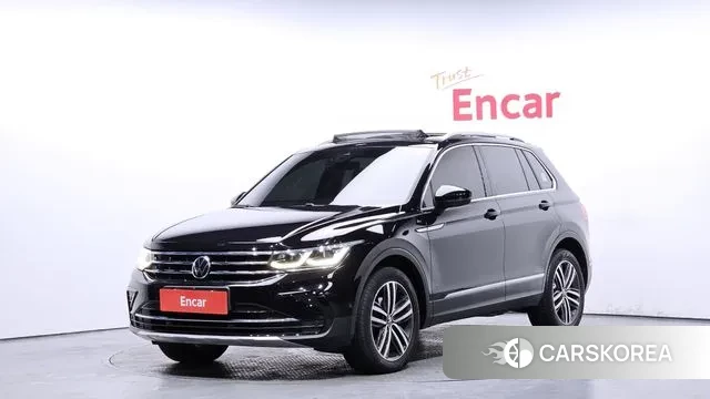 Volkswagen Tiguan second Generation 2021 Черный из Кореи