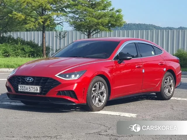 Hyundai Sonata (DN8) 2019 Красный из Кореи