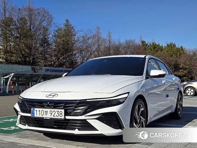 Hyundai The New Avante Hybrid (CN7) 2025 Белый из Кореи