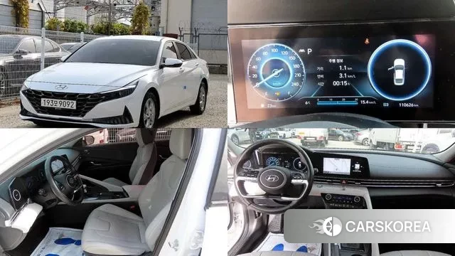Hyundai Avante (CN7) 2020 Белый из Кореи