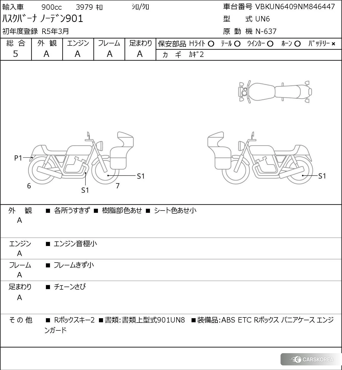 Husqvarna NORDEN 901 2022 из Японии, фото 5