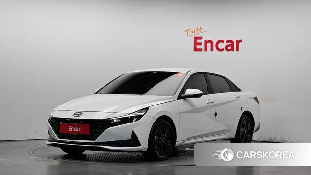 Hyundai Avante (CN7) 2023 Белый из Кореи