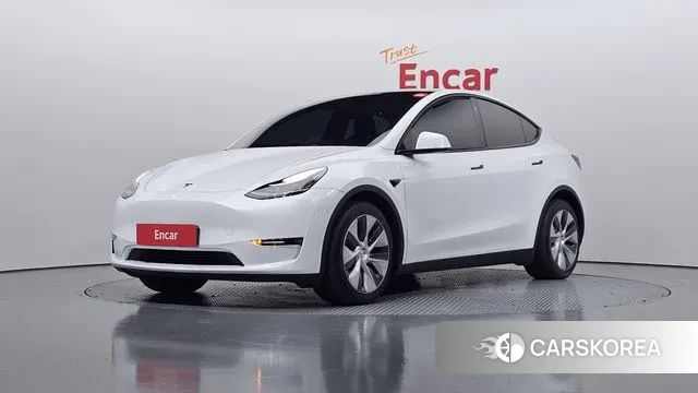 Tesla Model Y 2022 Белый из Кореи