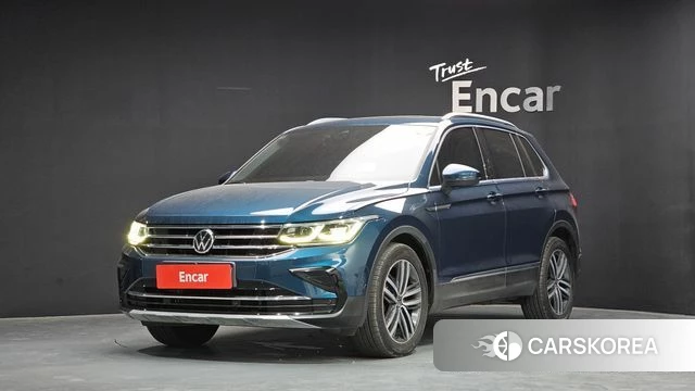 Volkswagen Tiguan second Generation 2021 Синий из Кореи