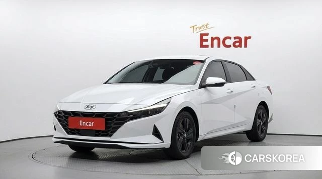 Hyundai Avante Hybrid (CN7) 2023 Белый из Кореи