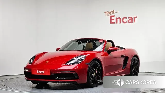 Porsche 718 Boxster 2019 Красный из Кореи