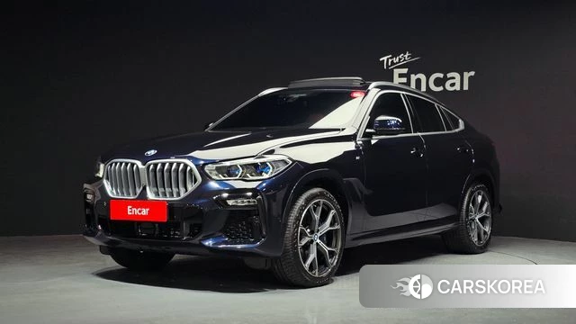 BMW X6 (G06) 2021 Черный из Кореи