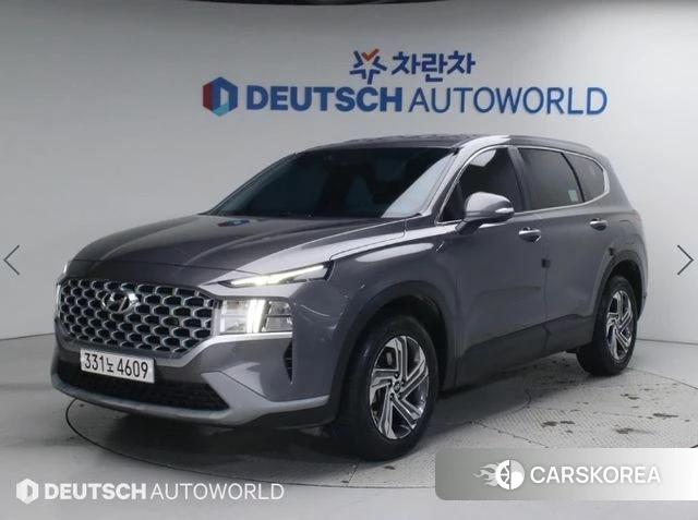 Hyundai The New Santa Fe 2021 Серебристо-серый из Кореи