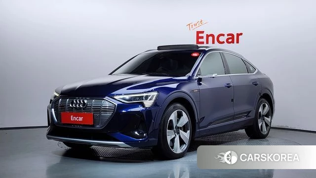 Audi e-Tron 2021 Синий из Кореи