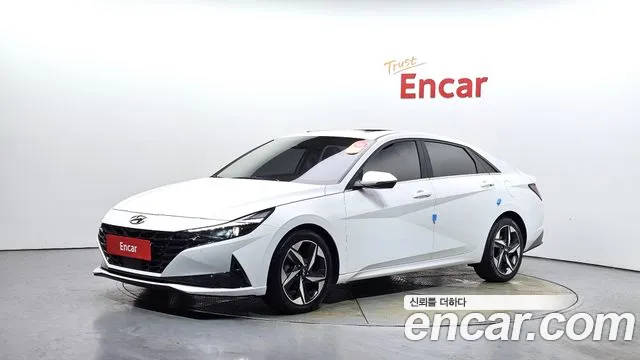 Hyundai Avante (CN7) 2020 Белый из Кореи