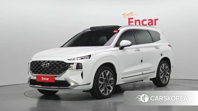 Hyundai The New Santa Fe 2023 Белый из Кореи