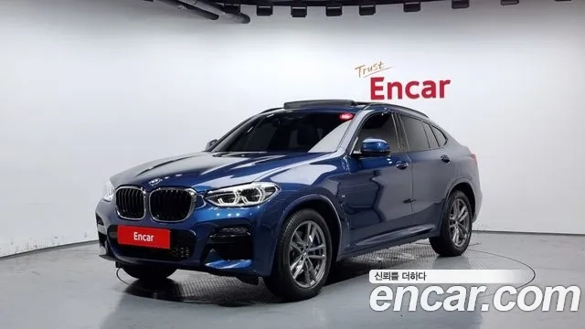 BMW X4 (G02) 2019 Синий из Кореи