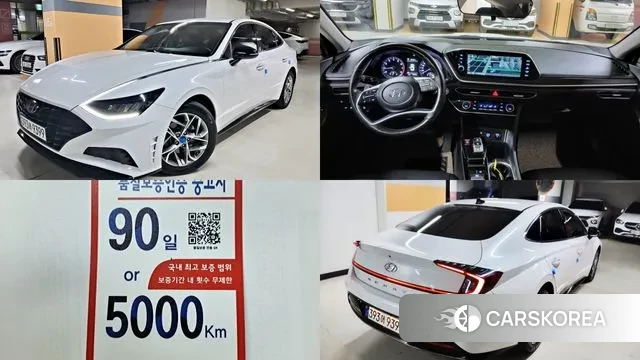 Hyundai Sonata (DN8) 2022 Белый из Кореи