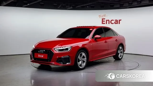 Audi A4 (B9) 2021 Красный из Кореи