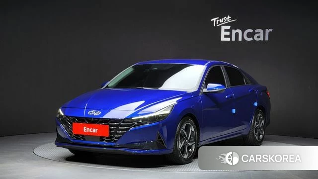 Hyundai Avante (CN7) 2020 Синий из Кореи