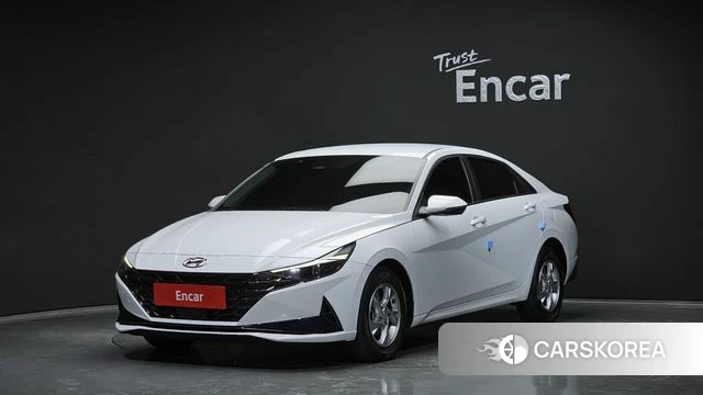 Hyundai Avante (CN7) 2021 Белый из Кореи