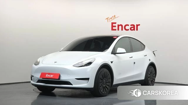 Tesla Model Y 2023 Белый из Кореи