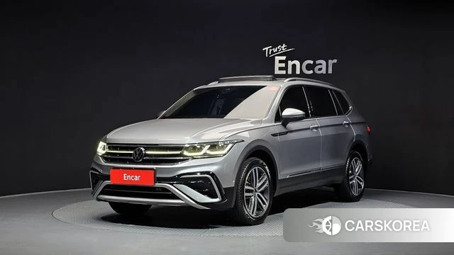 Volkswagen Tiguan Allspace 2022 Серебряный из Кореи
