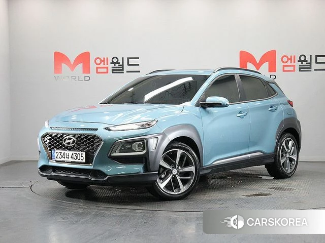 Hyundai Kona 2019 Небесно-голубой из Кореи