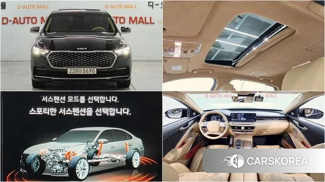 Kia The New K9 2nd generation 2023 Черный из Кореи