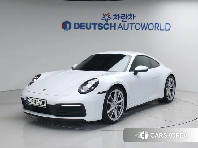 Porsche 911(992) 2021 Белый из Кореи
