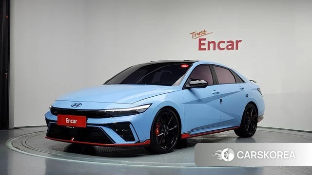 Hyundai The New Avante (CN7) 2024 Небесно-голубой из Кореи