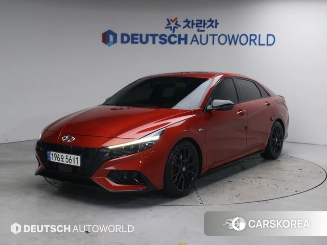 Hyundai Avante (CN7) 2021 Красный из Кореи