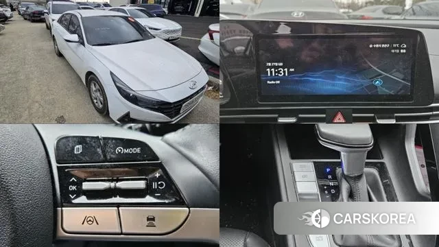 Hyundai Avante (CN7) 2021 Белый из Кореи