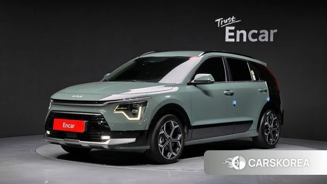 Kia Di Ol Nu Niro 2022 Темно-зеленый из Кореи
