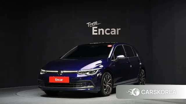 Volkswagen Golf 8th Generation 2022 Синий из Кореи
