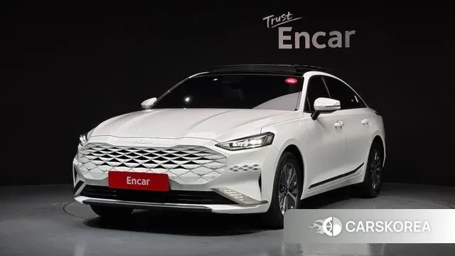 Kia K8 Hybrid 2023 Белый из Кореи