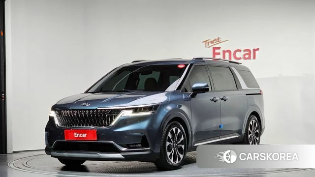 Kia Carnival 4th generation 2021 Небесно-голубой из Кореи