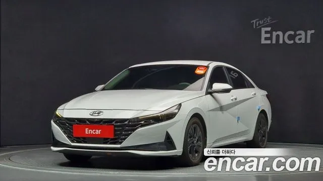 Hyundai Avante Hybrid (CN7) 2022 Белый из Кореи