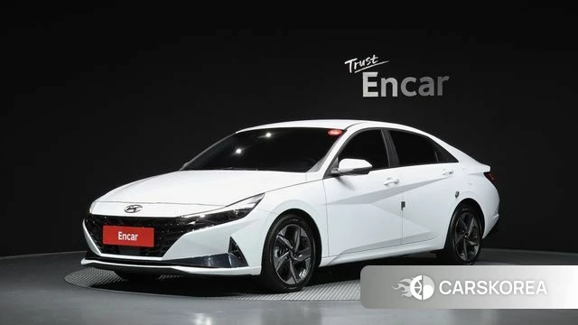 Hyundai Avante (CN7) 2021 Белый из Кореи