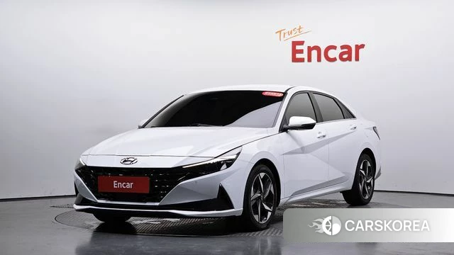 Hyundai Avante (CN7) 2022 Белый из Кореи