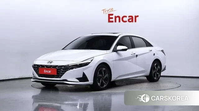 Hyundai Avante (CN7) 2023 Белый из Кореи
