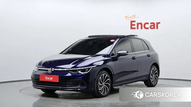 Volkswagen Golf 8th Generation 2023 Синий из Кореи