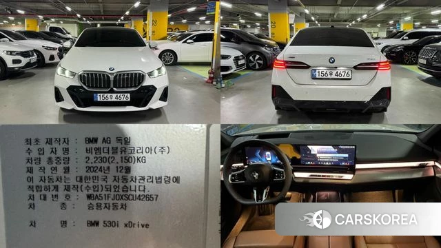 BMW 5 Series (G60) 2025 Белый из Кореи