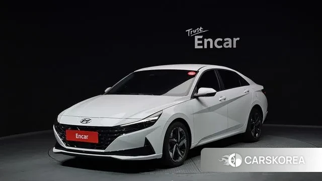 Hyundai Avante (CN7) 2021 Белый из Кореи