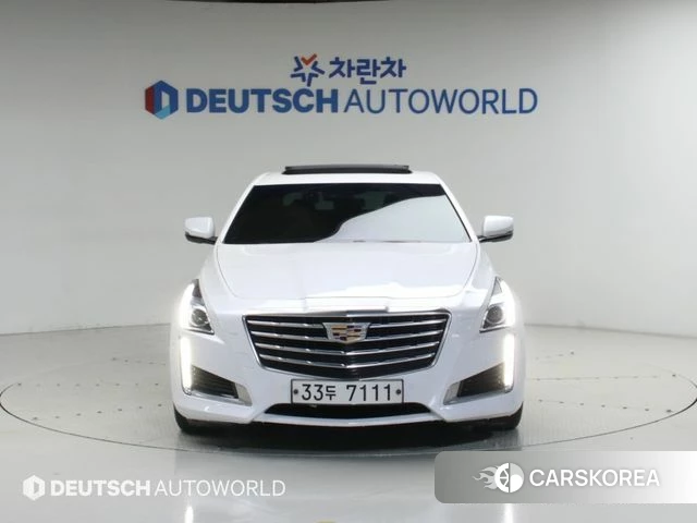 Cadillac CTS 3rd generation 2018 Белый из Кореи