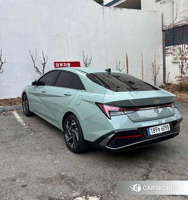 Hyundai The New Avante (CN7) 2025 Небесно-голубой из Кореи