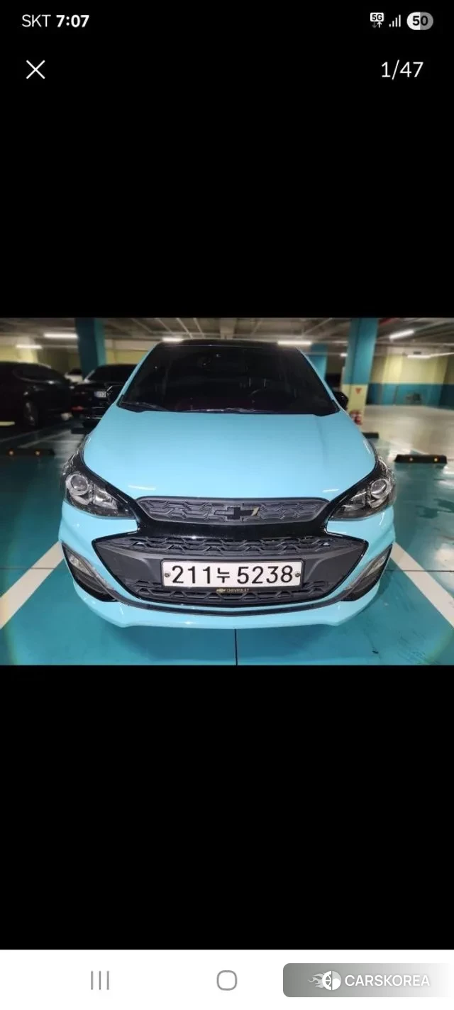 Chevrolet (GM Daewoo) The New Spark 2022 Небесно-голубой из Кореи