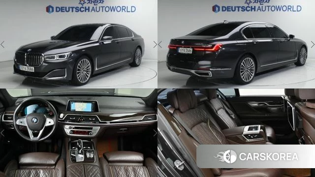 BMW 7 Series (G11) 2020 Серый из Кореи