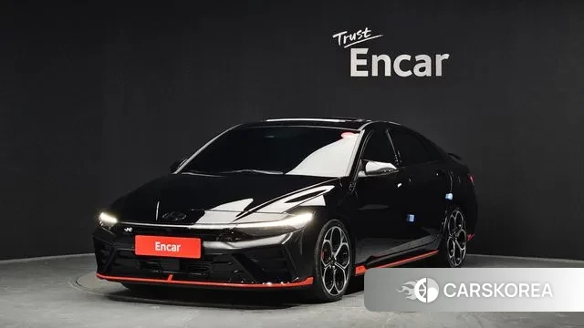 Hyundai The New Avante (CN7) 2024 Черный из Кореи